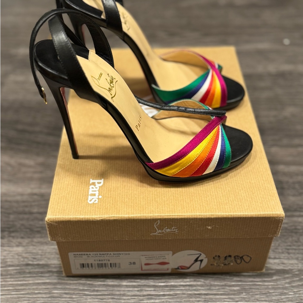 Christian Louboutin Multicolor Strappy Heels